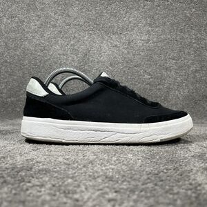 Kizik Prague Women's 10.5 Mens 9 Black Canvas Suede Leather Athletic Shoes Used